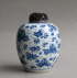 A Kangxi period blue and white Chinese ovoid jar