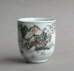 Chinese export grisaille coffee cup with European-style decoration