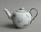 A Chinese export teapot wth grisaille decoration, and copying a Meissen shape, Qianlong
