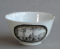 A Chinese teabowl with Dutch fine-line decoration, Qianlong