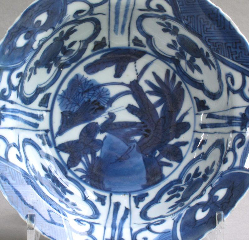 Kraak ware (kraaksporselein) klapmuts bowl, Wanli c1610