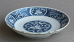 A late Ming blue and white dish with lotus design, Tianqi